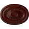 Ekena Millwork Saverne Ceiling Medallion, Hand-Painted Brushed Mahogany, 18 1/2"W x 13 1/2"H x 1 7/8"P CM18SABMF - alternate 1